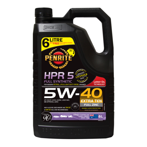 Penrite HPR 5 Full Synthetic 5W-40 6L - HPR05006