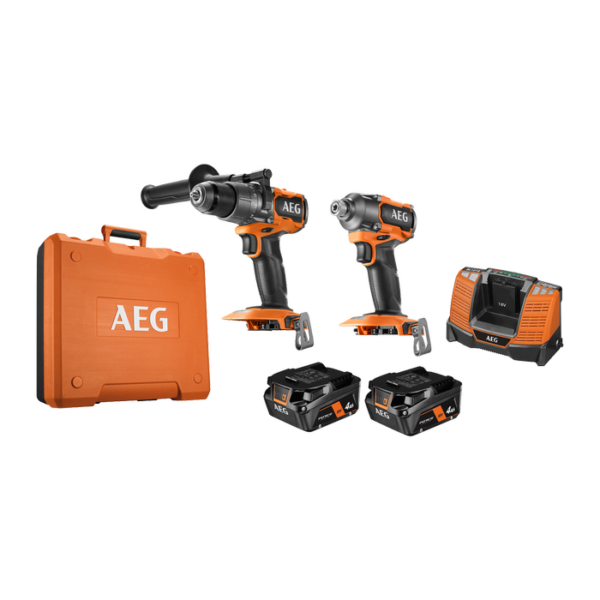 AEG 18V 4.0Ah 2-Piece Brushless FORCE Combo Kit