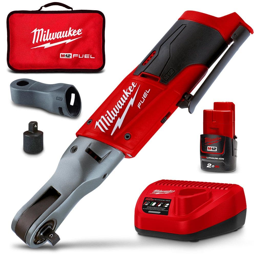 MILWAUKEE 12V FUEL™ 3/8inch Impact Rachet 1 X 2.0Ah Combo Kit M12FIR38-201B