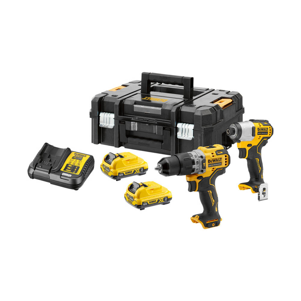 DeWALT XR 12V Brushless 2 Piece Sub Compact Drill & Driver Kit 3.0Ah