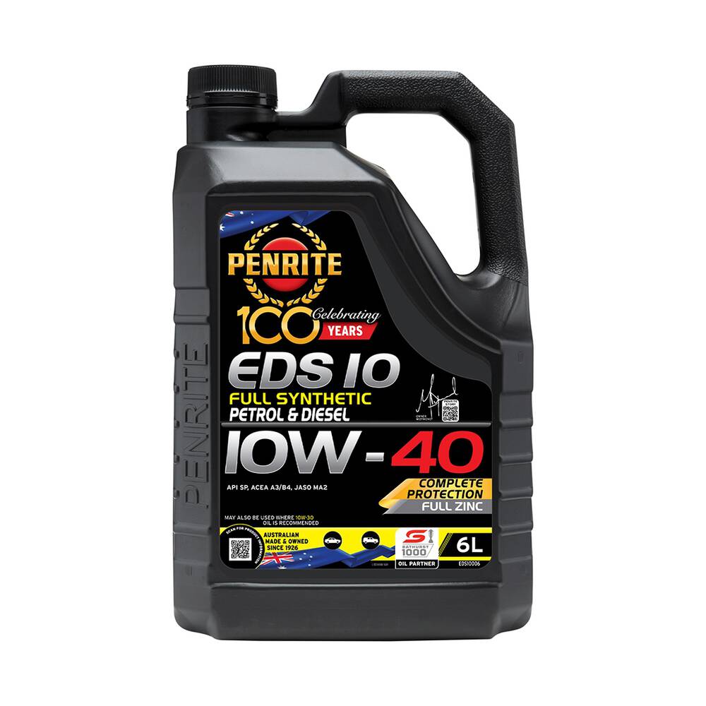 Penrite Full Synthetic Engine Oil - 10W-40 6 Litre